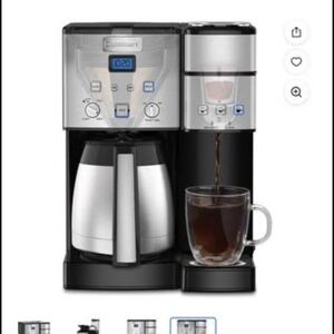Cuisinart Dual Brew Black and Silver Coffee Machine